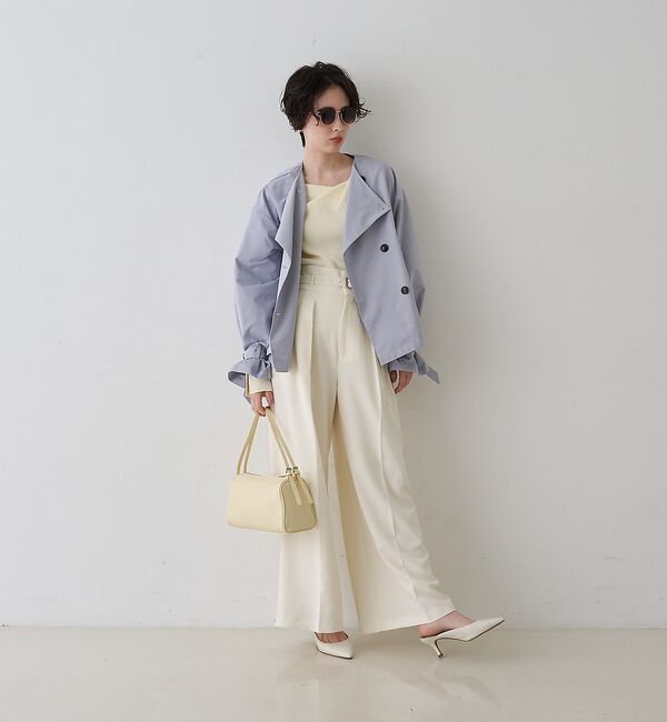 Rouge vif「【撥水・防花粉加工】【一部店舗限定】キャンディスリーブショートトレンチコート」|トレンチコート|