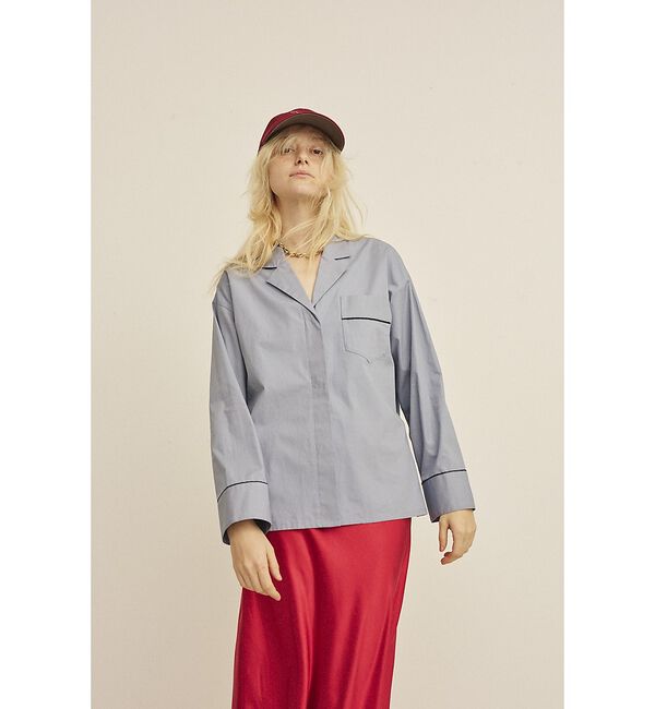 Rouge vif「【セットアップ対応】オープンカラーシャツ」|シャツ・ブラウス|