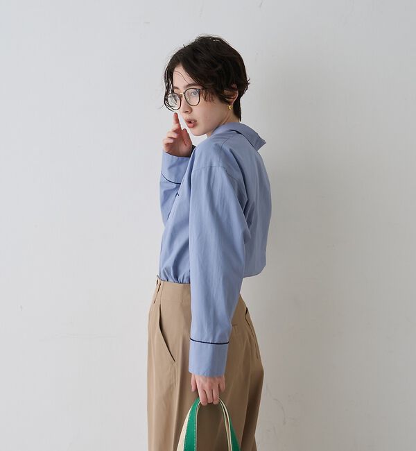 Rouge vif「【セットアップ対応】オープンカラーシャツ」|シャツ・ブラウス|