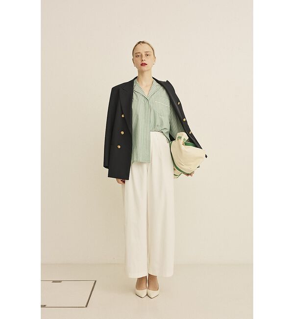 Rouge vif「【セットアップ対応】オープンカラーシャツ」|シャツ・ブラウス|