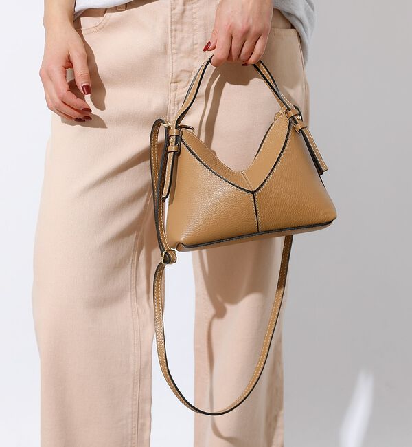 Rouge vif「【AULENTTI/オウレンティ】2WAYハンドバッグ / オリガミバッグ /」|ハンドバッグ|ベージュ