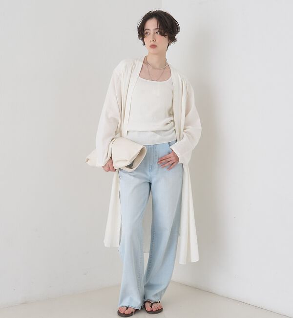 Rouge vif「【セットアップ対応】リネンロングトッパー/シャツ/カーディガン/羽織【予約】」|シャツ・ブラウス|