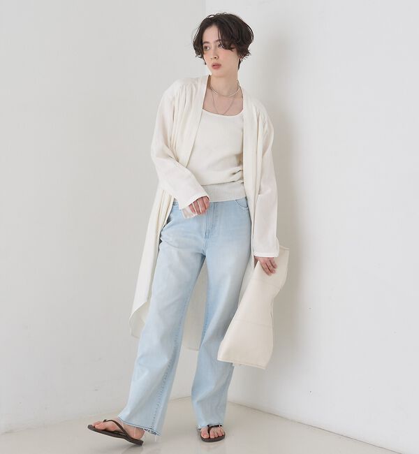 Rouge vif「【セットアップ対応】リネンロングトッパー/シャツ/カーディガン/羽織【予約】」|シャツ・ブラウス|