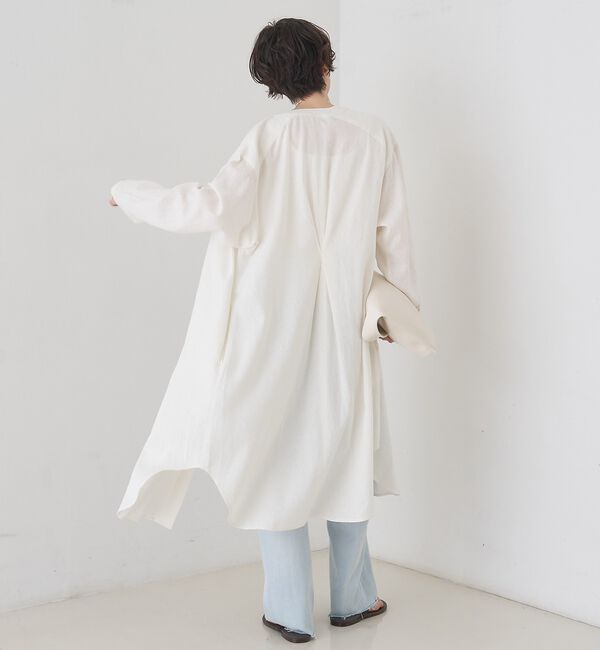 Rouge vif「【セットアップ対応】リネンロングトッパー/シャツ/カーディガン/羽織【予約】」|シャツ・ブラウス|