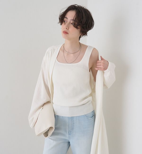 Rouge vif「【セットアップ対応】リネンロングトッパー/シャツ/カーディガン/羽織【予約】」|シャツ・ブラウス|