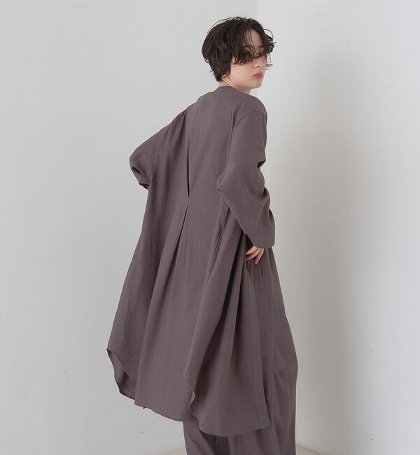 Rouge vif「【セットアップ対応】リネンロングトッパー/シャツ/カーディガン/羽織【予約】」|シャツ・ブラウス|