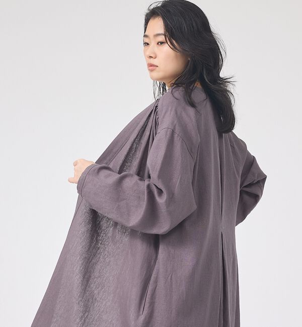 Rouge vif「【セットアップ対応】リネンロングトッパー/シャツ/カーディガン/羽織【予約】」|シャツ・ブラウス|