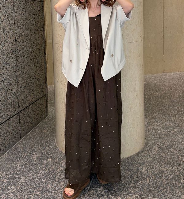 Rouge vif「インドドット刺繍ブラウス【予約】」|シャツ・ブラウス|