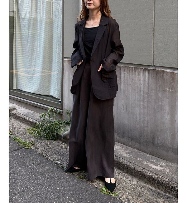 Rouge vif「【一部店舗限定】シアーシングルジャケット」|テーラードジャケット|