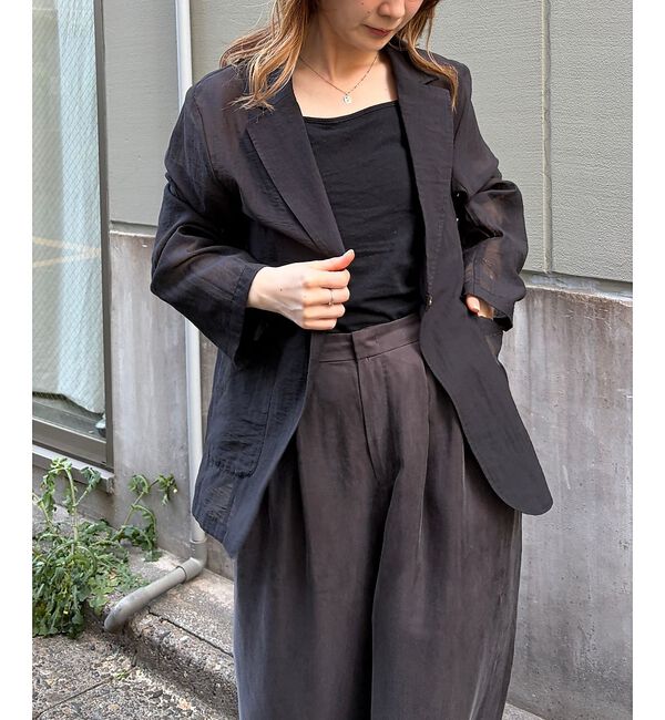 Rouge vif「【一部店舗限定】シアーシングルジャケット」|テーラードジャケット|