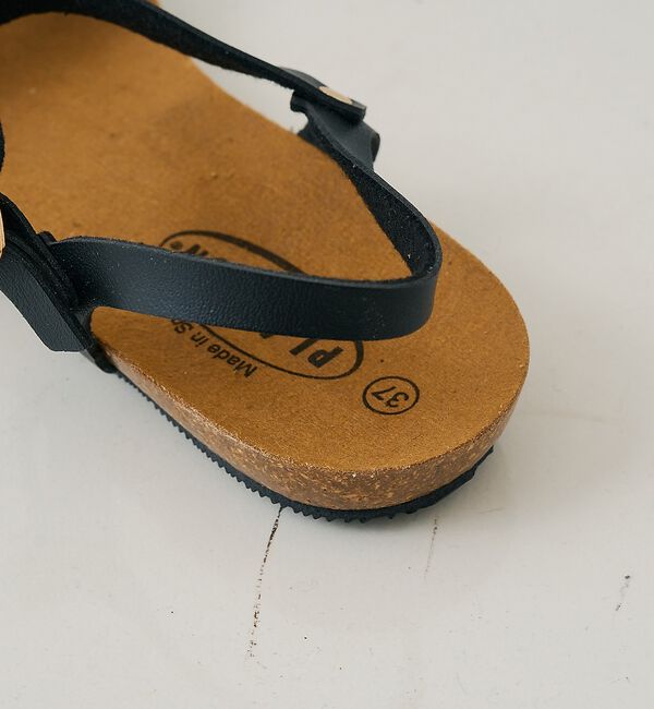 Rouge vif「【PLAKTON/プラクトン】ストラップフラットサンダル【予約】」|サンダル|