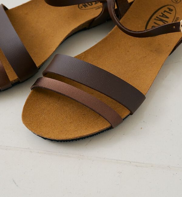 Rouge vif「【PLAKTON/プラクトン】ストラップフラットサンダル【予約】」|サンダル|