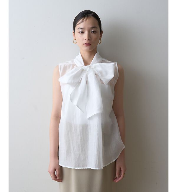 Rouge vif「前後2WAYビッグボウタイリボンブラウス【予約】」|シャツ・ブラウス|