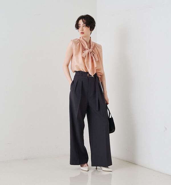 Rouge vif「前後2WAYビッグボウタイリボンブラウス【予約】」|シャツ・ブラウス|