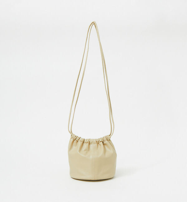 qualite「【MODERN WEAVING】ミニ巾着バッグ」|ショルダー・メッセンジャー|カーキ