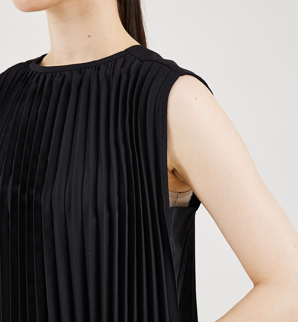 qualite「サーキュラープリーツブラウス」|シャツ・ブラウス|