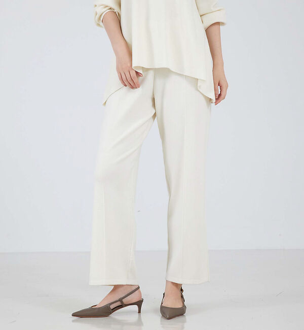 qualite「【セットアップ対応】ハイゲージウールニットパンツ」|その他|オフホワイト