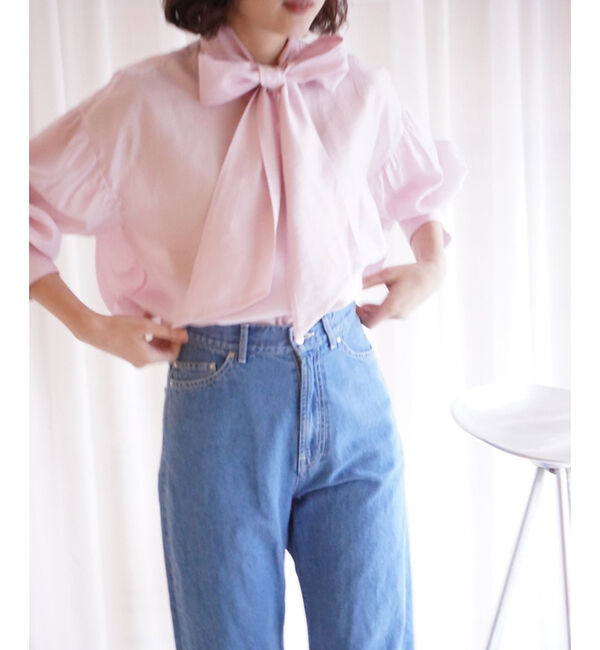 qualite「シアーボウタイブラウス」|シャツ・ブラウス|