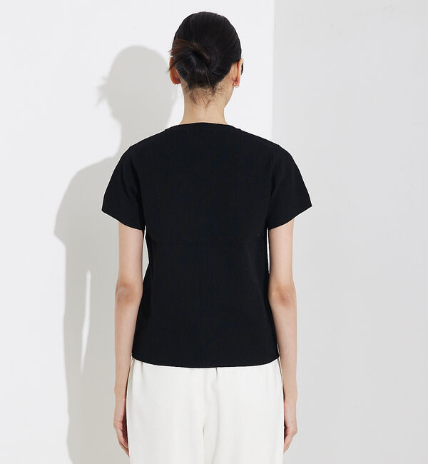 qualite「ウォッシャブルニットT」|Tシャツ・カットソー|