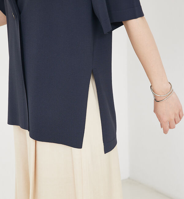 qualite「【セットアップ対応】接触冷感/レーヨンナイロンニットジャケット」|その他|