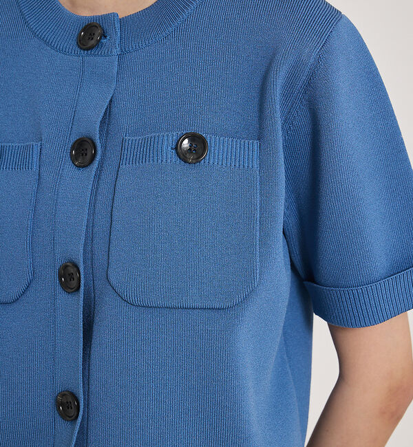 qualite「ショートスリーブカーデ」|カーディガン|