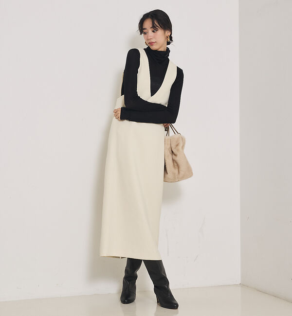 qualite「【オールシーズン大活躍】ナローロングワンピース」|ワンピース|