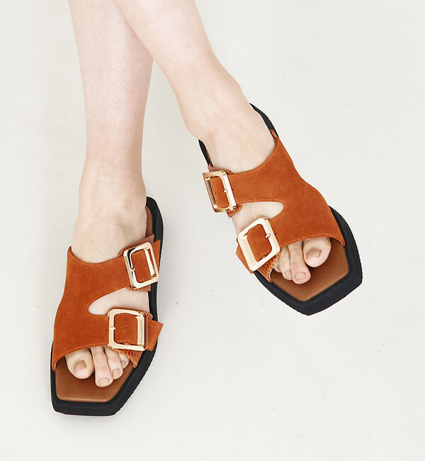 AU BANNISTER「ダブルベルト ボリュームソールサンダル」|サンダル|