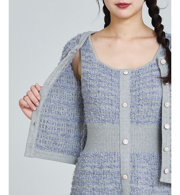 SELFIST「ラメフリンジカーディガン」|カーディガン|