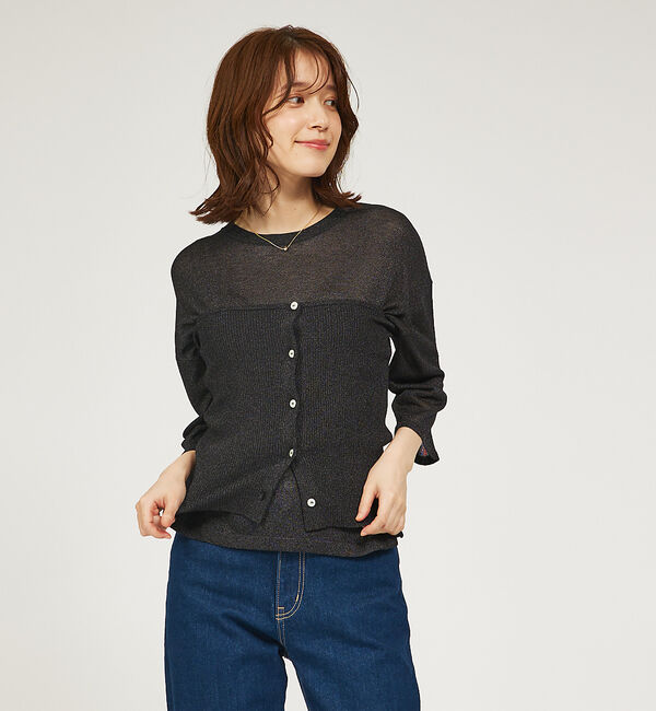 abahouse mavie「【２点セット】ビスチェ付きシアーニット」|ニット・セーター|