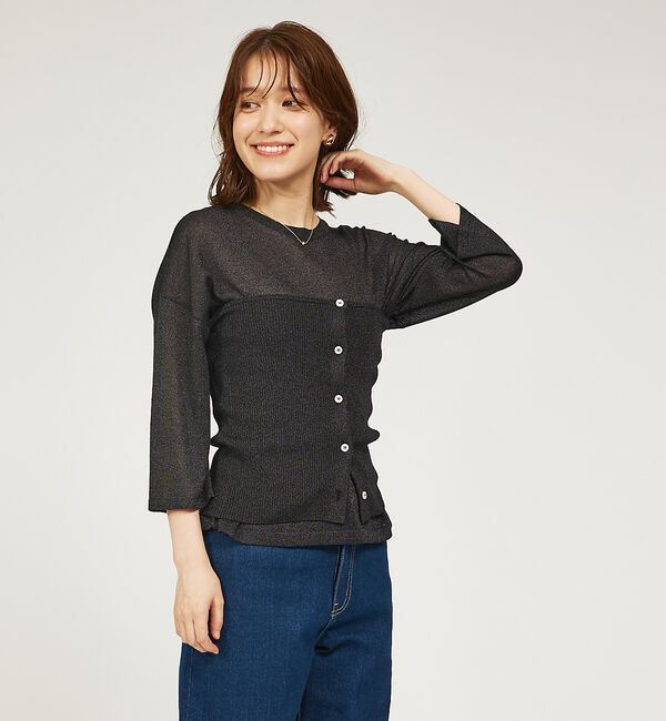 abahouse mavie「【２点セット】ビスチェ付きシアーニット」|ニット・セーター|