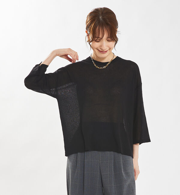 abahouse mavie「【２点セット】ビスチェ付きシアーニット」|ニット・セーター|