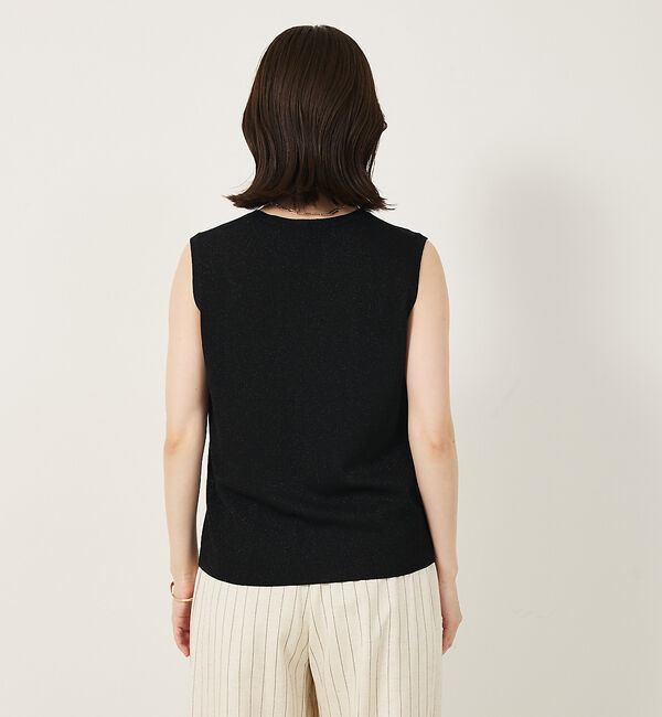 abahouse mavie「ウォッシャブルラメノースリプルオーバー」|ニット・セーター|