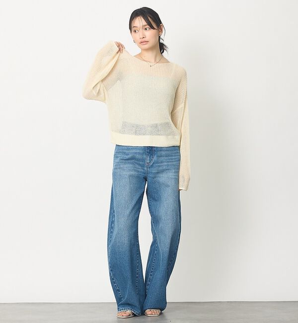 abahouse mavie「【再登場！】シアーニットプルオーバー」|ニット・セーター|