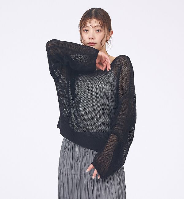 abahouse mavie「【再登場！】シアーニットプルオーバー」|ニット・セーター|