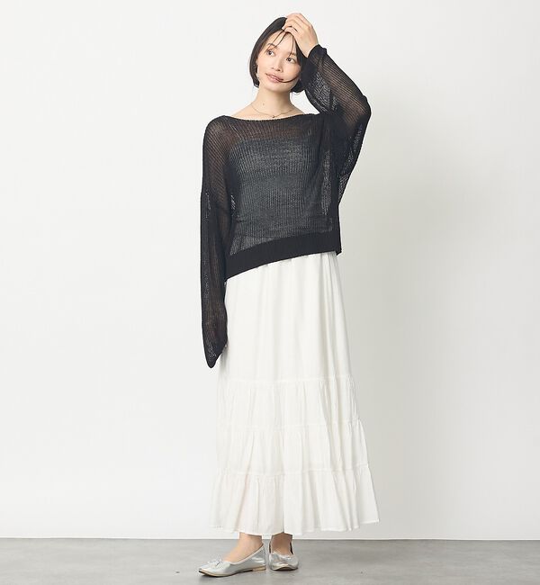 abahouse mavie「【再登場！】シアーニットプルオーバー」|ニット・セーター|