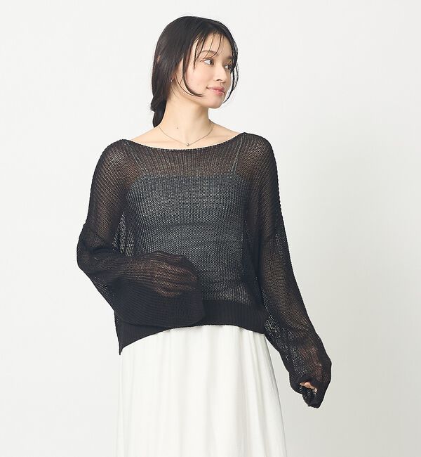 abahouse mavie「【再登場！】シアーニットプルオーバー」|ニット・セーター|