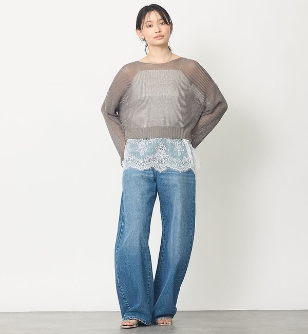 abahouse mavie「【再登場！】シアーニットプルオーバー」|ニット・セーター|