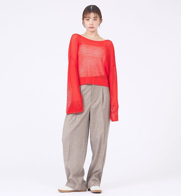 abahouse mavie「【再登場！】シアーニットプルオーバー」|ニット・セーター|