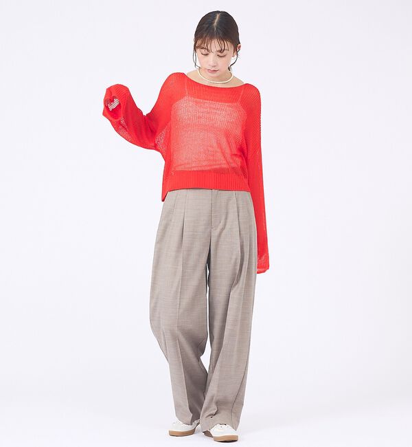 abahouse mavie「【再登場！】シアーニットプルオーバー」|ニット・セーター|