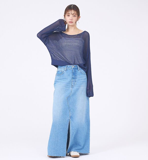 abahouse mavie「【再登場！】シアーニットプルオーバー」|ニット・セーター|