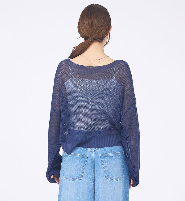 abahouse mavie「【再登場！】シアーニットプルオーバー」|ニット・セーター|