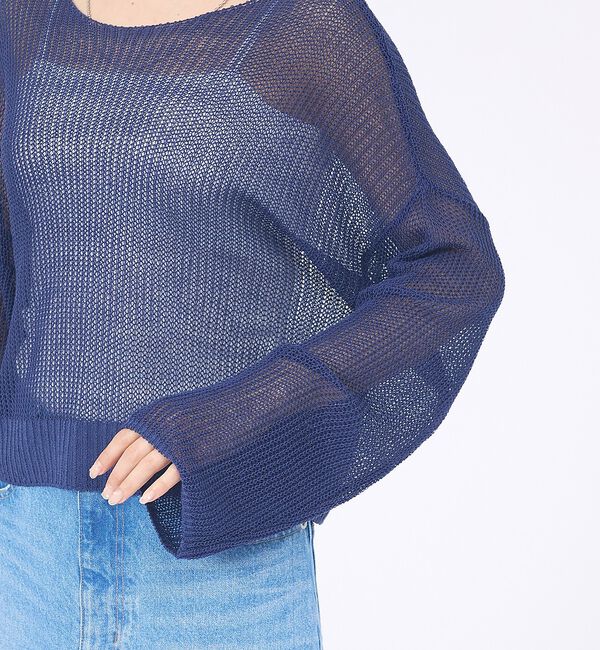 abahouse mavie「【再登場！】シアーニットプルオーバー」|ニット・セーター|