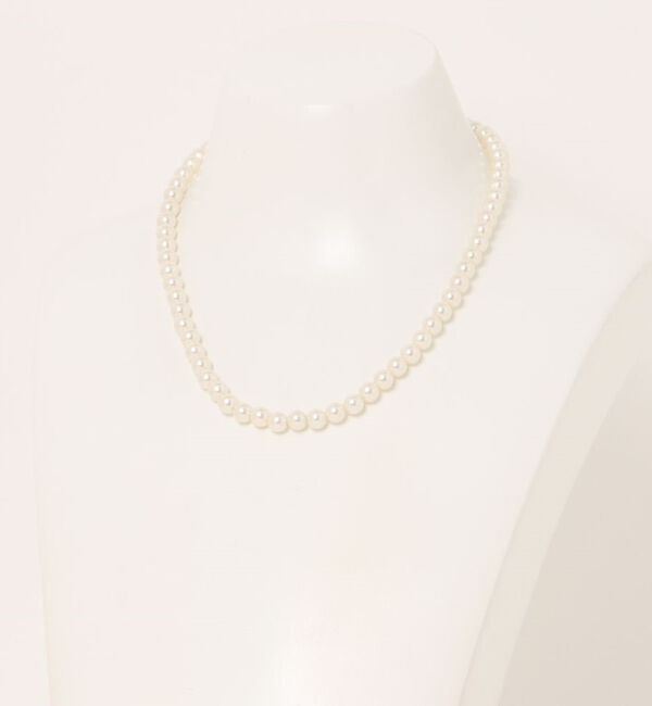abahouse mavie「【オケージョン対応】シングルパールネックレス/きれいめ/大人カジュアル」|ネックレス|