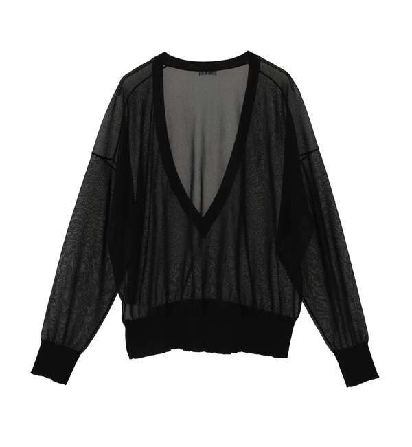 TIARA「Vネックシアーニット」|ニット・セーター|