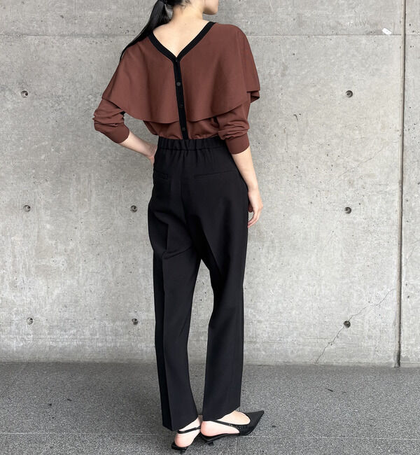 TIARA「Vネックケープニット」|ニット・セーター|