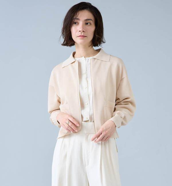 Liesse「シアージップニット」|カーディガン|