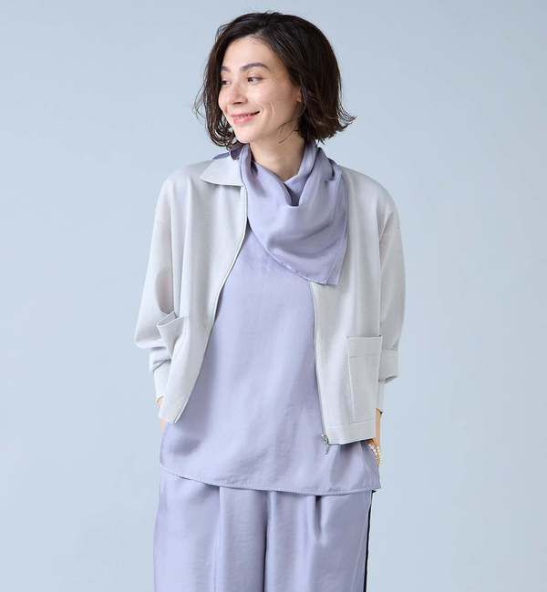 Liesse「シアージップニット」|カーディガン|