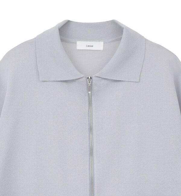 Liesse「シアージップニット」|カーディガン|