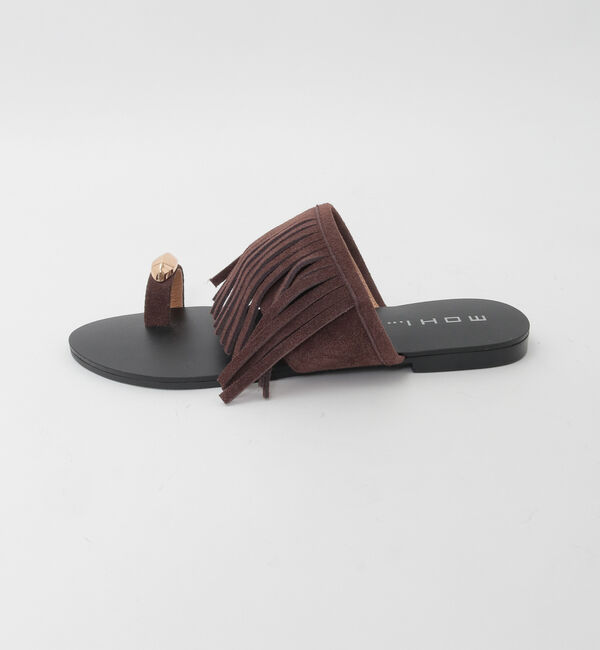 SOFFITTO「【MOHI/モヒ】スエードフリンジ サンダル 12-118-101-AF」|サンダル|