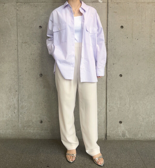 SOFFITTO「【A_/エース】ダブルクロステーパードパンツ」|その他|オフホワイト